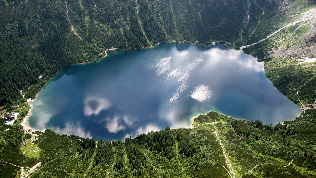 ZAKOPANE TATRY WIDOK Z LOTU PTAKA