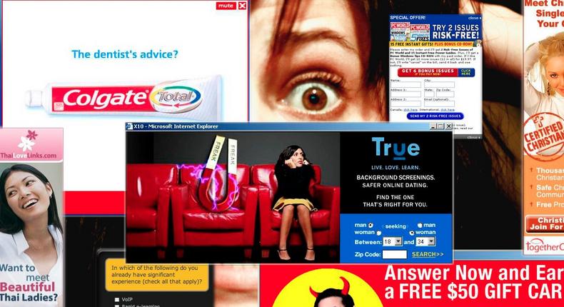 Pop-up ads are one of the formats the Coalition for Better Ads deemed too intrusive.