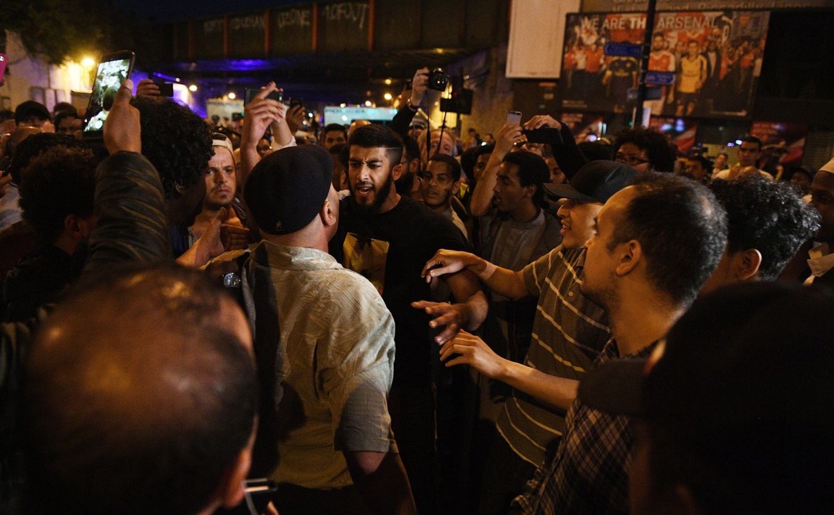 Muzułmanie w pobliżu Finsbury Park