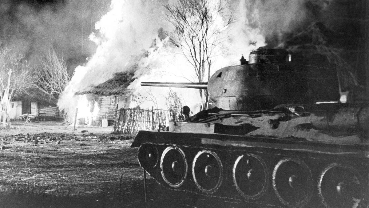Radziecki czołg T-34 w czasie operacji Cytadela