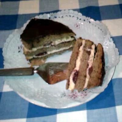 Csokis-meggyes torta