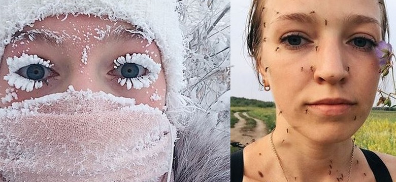 Dziewczyna w słynnym zimowym makijażu powraca. Tym razem pokazuje, jak wygląda lato w Jakucku