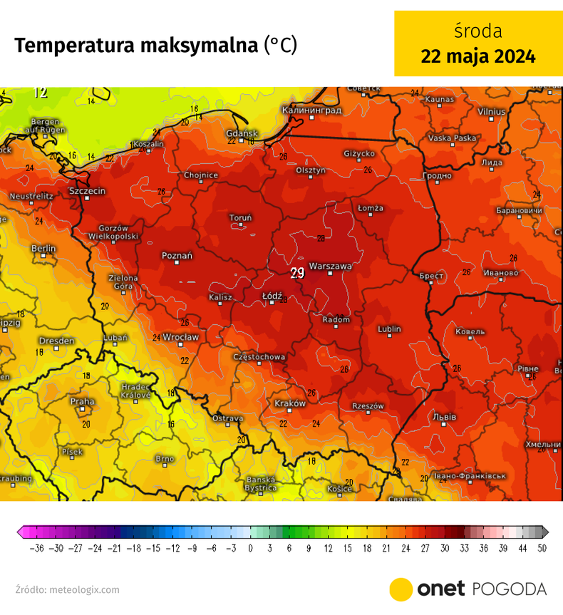 Temperatura może sięgnąć 29, a być może nawet 30 st. C