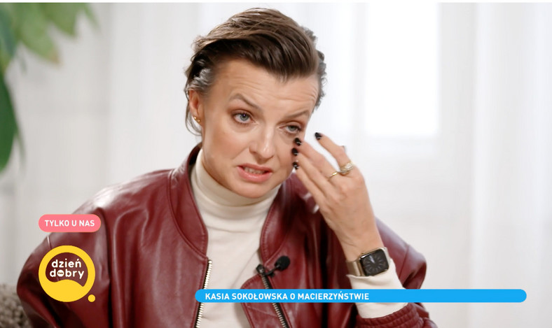 Katarzyna Sokołowska na antenie "Dzień dobry TVN"