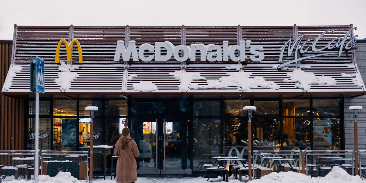 Restauracja McDonald's. Ałmaty, 18 lutego 2020 r.