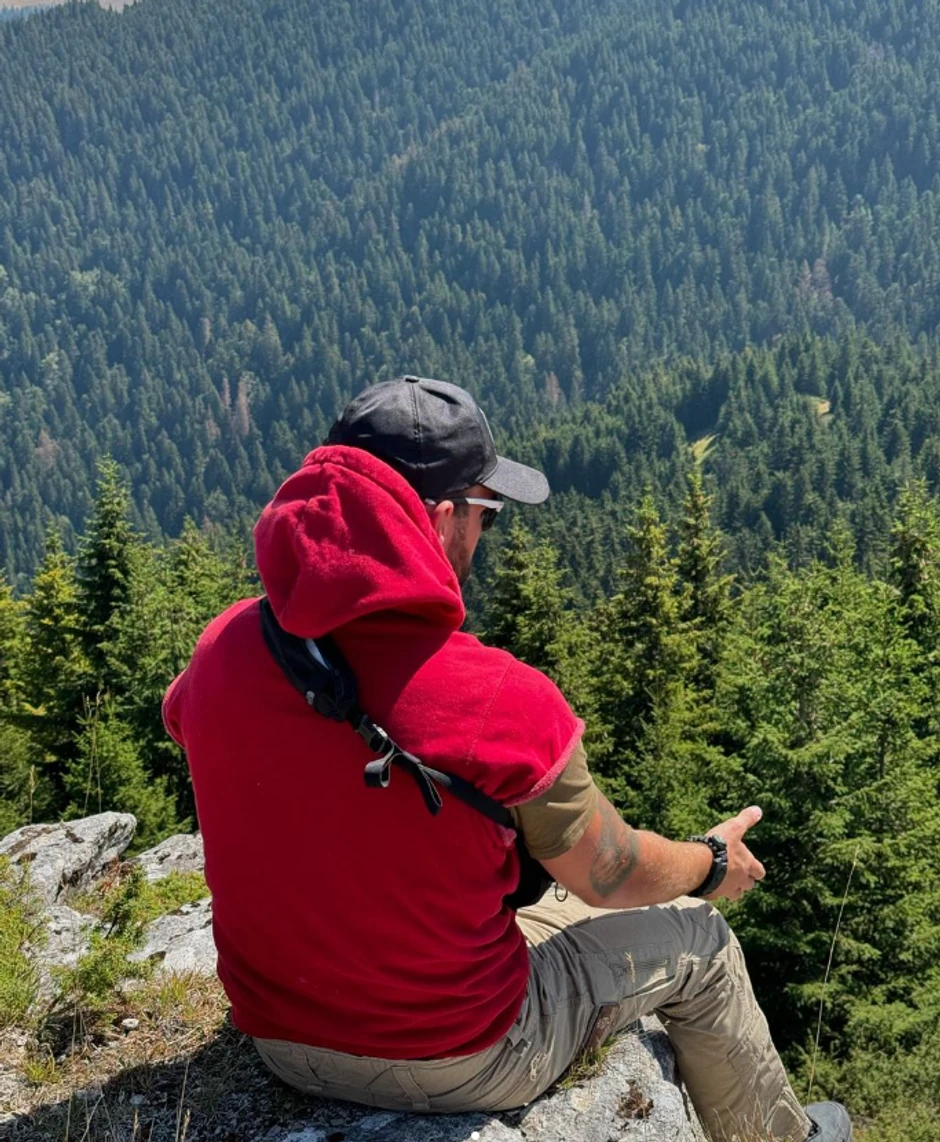 Veljko i Bogdana na planini