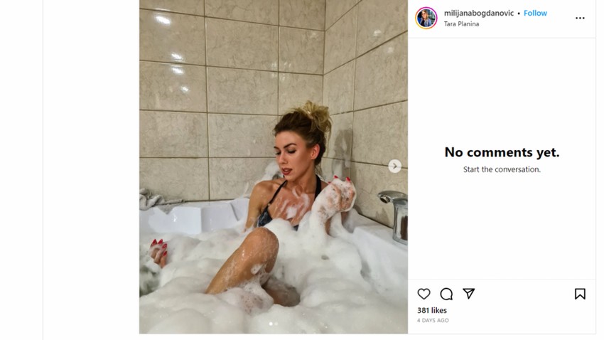 Milijana Bogdanović u kadi