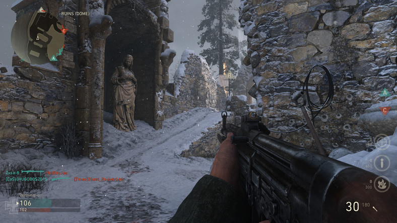 Call of Duty WWII mapa Ardennes Forest