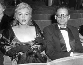 Marilyn Monroe z mężem Arthurem Millerem