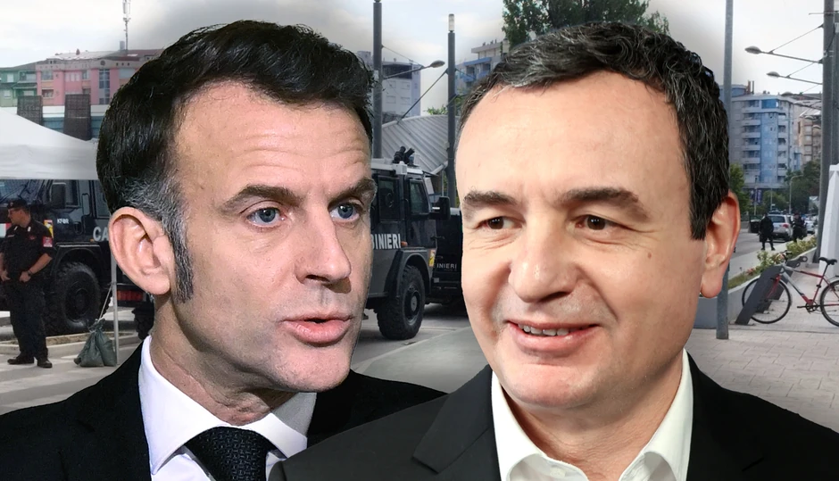 Aljbin Kurti i Emanuel Makron