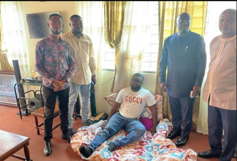 Bawumia visits YOLO star Drogba after plea for financial aid to treat rare condition