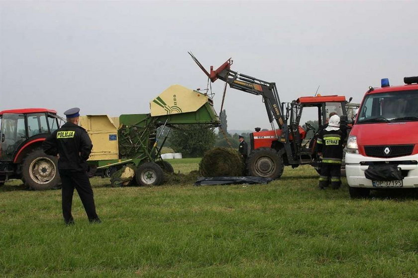 prasa do słomy, wypadek, Osiny, reklama