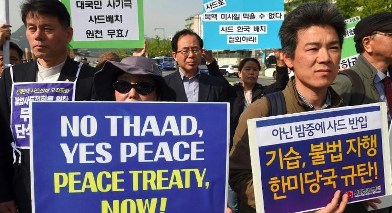 US deployment of the THAAD anti-missile system in South Korea has angered China and sparked protests in Seoul