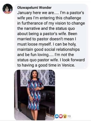 Pastor submits his wife to spend a week with ‘rich’ man in Italy; she’s so happy