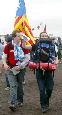 GERMANY-POPE-WYD-PILGRIMS-MARIENFELD