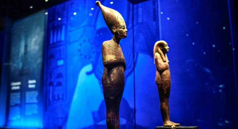 Egyptian authorities say the show displays the largest number of Tutankhamun artefacts ever to have left Cairo