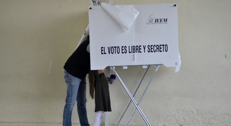 Mexicans vote in a bellwether gubernatorial election in the state of Mexico