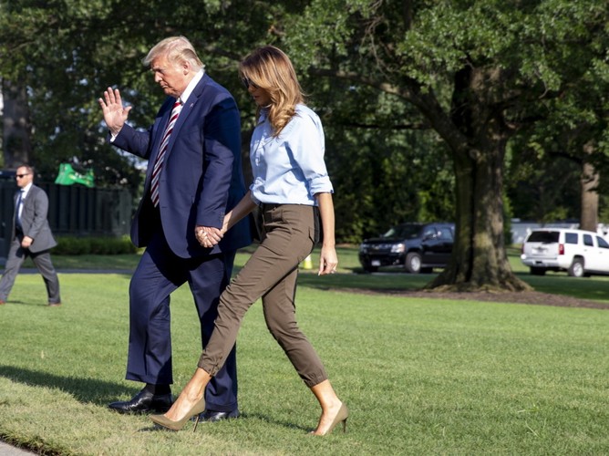 Melania i Donald Trumpowie