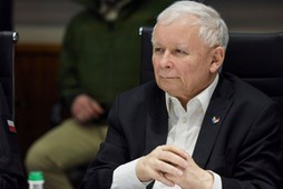 Jarosław Kaczyński w podczas spotkania z prezydentem Wołodymyrem Zełenskim w Kijowie