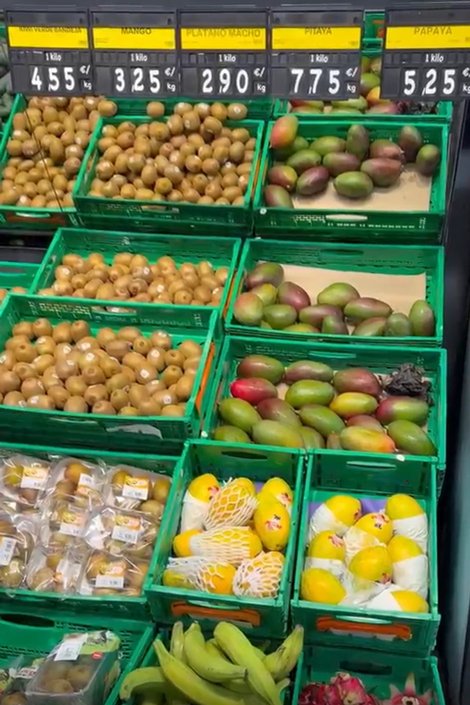 Cene voća i povrća u Španiji