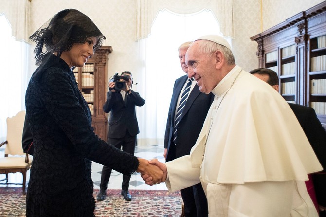 Melanija Tramp i papa Franja
