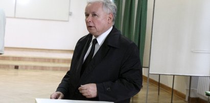 Kaczyński przy urnie