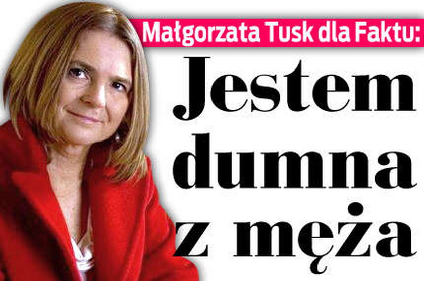 Małgorzata Tusk: Jestem dumna z męża