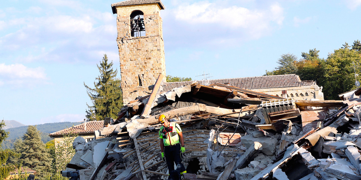 Devastation after the earthquake and aftershocks in central Italy on August 24.