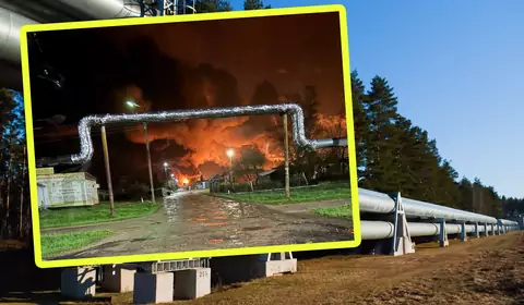 Ogromny pożar pod Smoleńskiem. Efekt ukraińskiego ataku na skład ropy