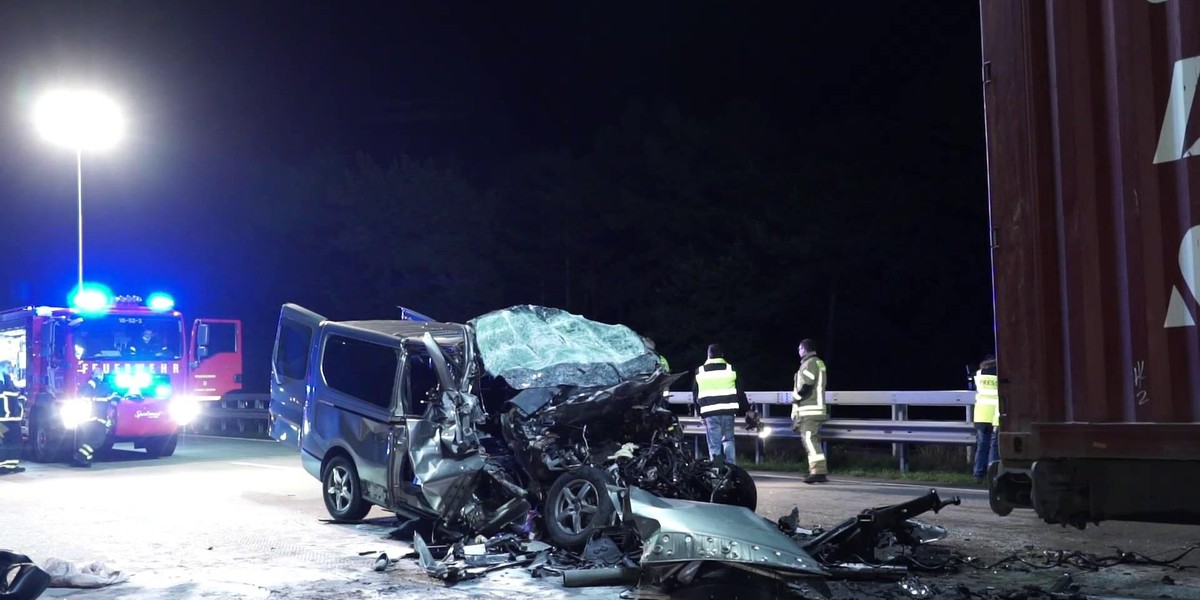 Pięcioro Polaków zginęło na niemieckiej autostradzie