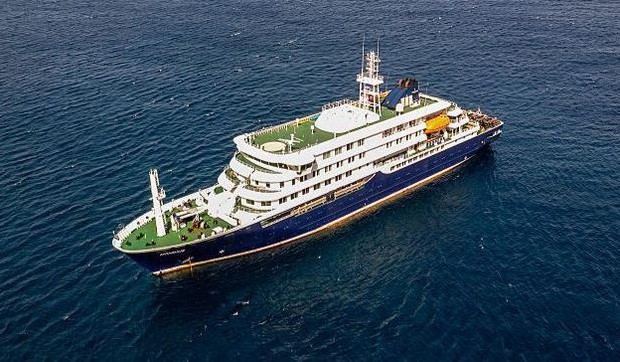 Kruzer MV Hondius je sada stacioniran kod luke Praja, glavnog grada Zelenortskih Ostrva | Foto: Getty Images