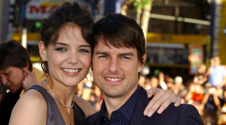 Katie Holmes és Tom Cruise amikor még dúlt a szerelem köztük. Fotó: Northfoto