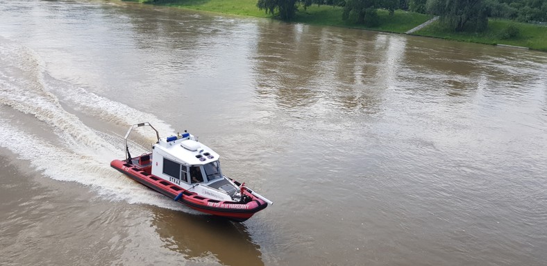 Fala wezbraniowa na Wiśle w Warszawie