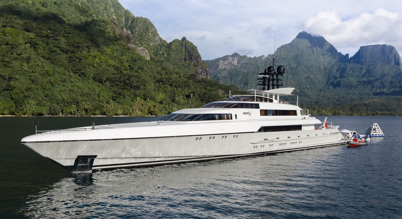 Sergey Brin's yacht Dragonfly has been listed for sale for $30 million.Courtesy of Monaco Yacht Show