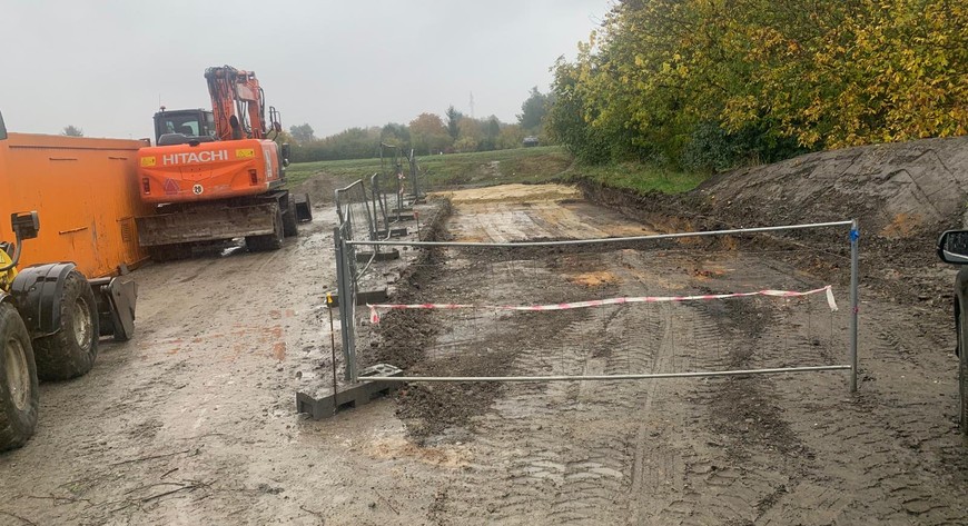 Na inwestycji na Muchoborze Wielkim pojawił się już ciężki sprzęt