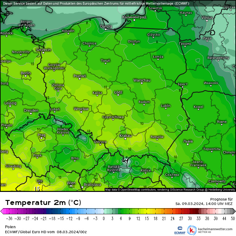 Temperatura wzrośnie, najmocniej na południu i południowym zachodzie