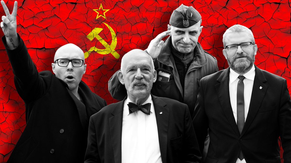 Marcin Rola, Janusz Korwin-Mikke, Wojciech Olszański oraz Grzegorz Braun