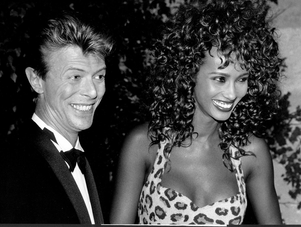Dawid Bowie i Iman w 1991 r.