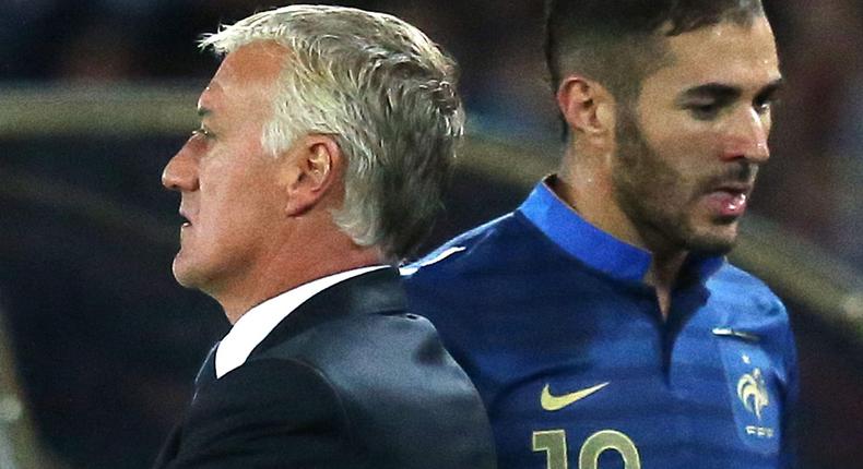 Didier Deschamps and Benzema