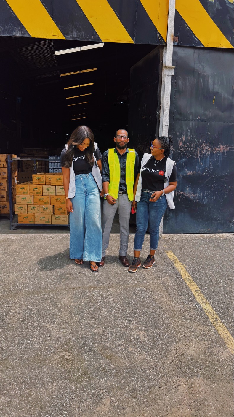 Team Ginger with warehouse partners