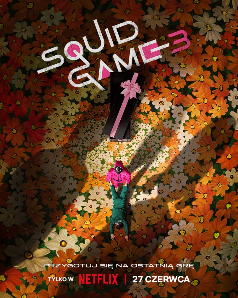 Plakat 3. sezonu serialu "Squid Game"