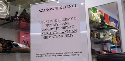 Możesz zwrócić towar z wyprzedaży!