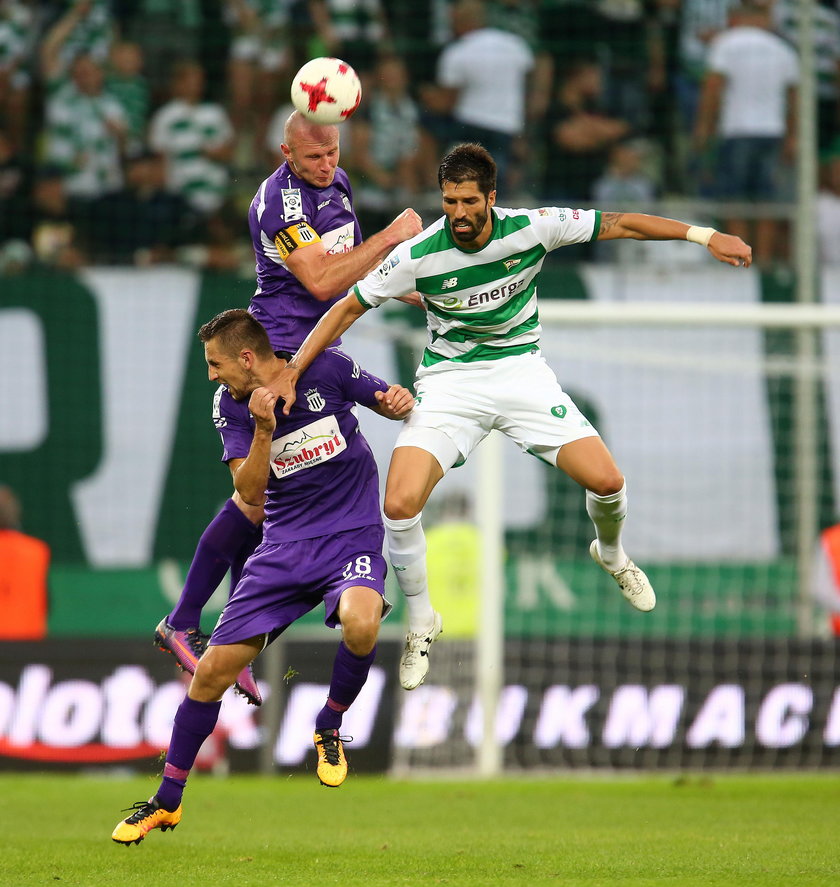 Pilka nozna. Ekstraklasa. Pogon Szczecin - Lechia Gdansk. 14.08.2017