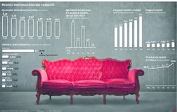 Świat umeblowany kanapami, krzesłami i stołami z Polski