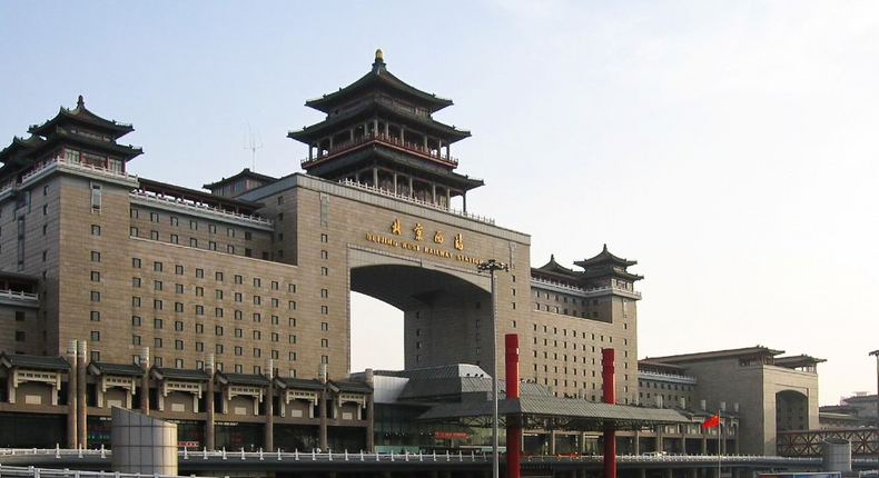 I arrived at Beijing West Railway station a little over an hour before my train at 2:00 p.m. Built in 1996 and expanded in 2000, the railway station is the second largest in Asia, serving up to 400,000 people a day. It was very busy when I arrived.