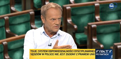 Donald Tusk zaczął wywiad od przeprosin za strój, w którym pojawił się w studiu. Wszystko przez...