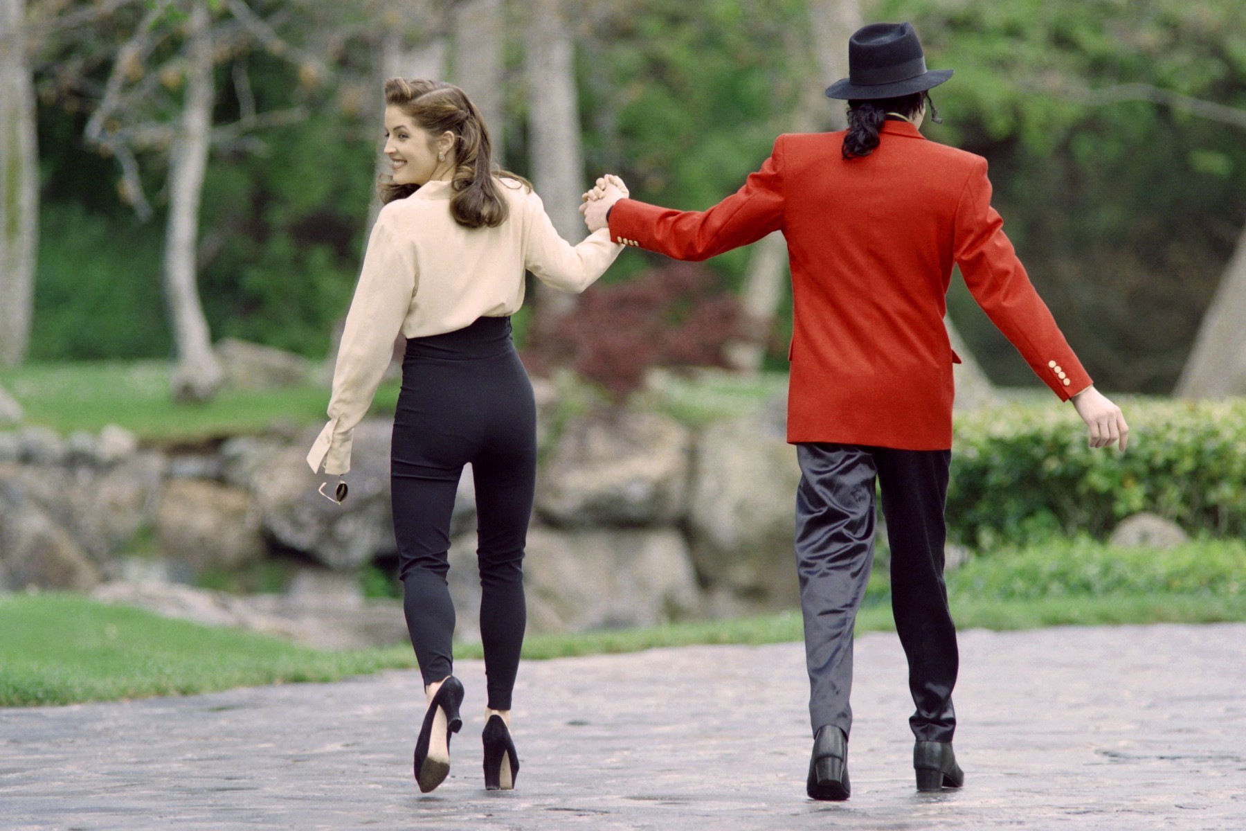 Lisa Marie Presley a Michael Jackson. 
