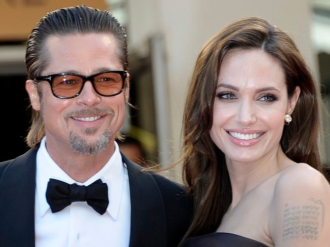 Angelina Jolie i Brad Pitt na pokazie filmu „The Tree of Life' podczas 64. Festiwalu Filmowego w Cannes