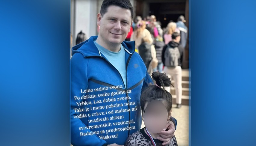 Vojislav Milošević sa ćerkom Leom