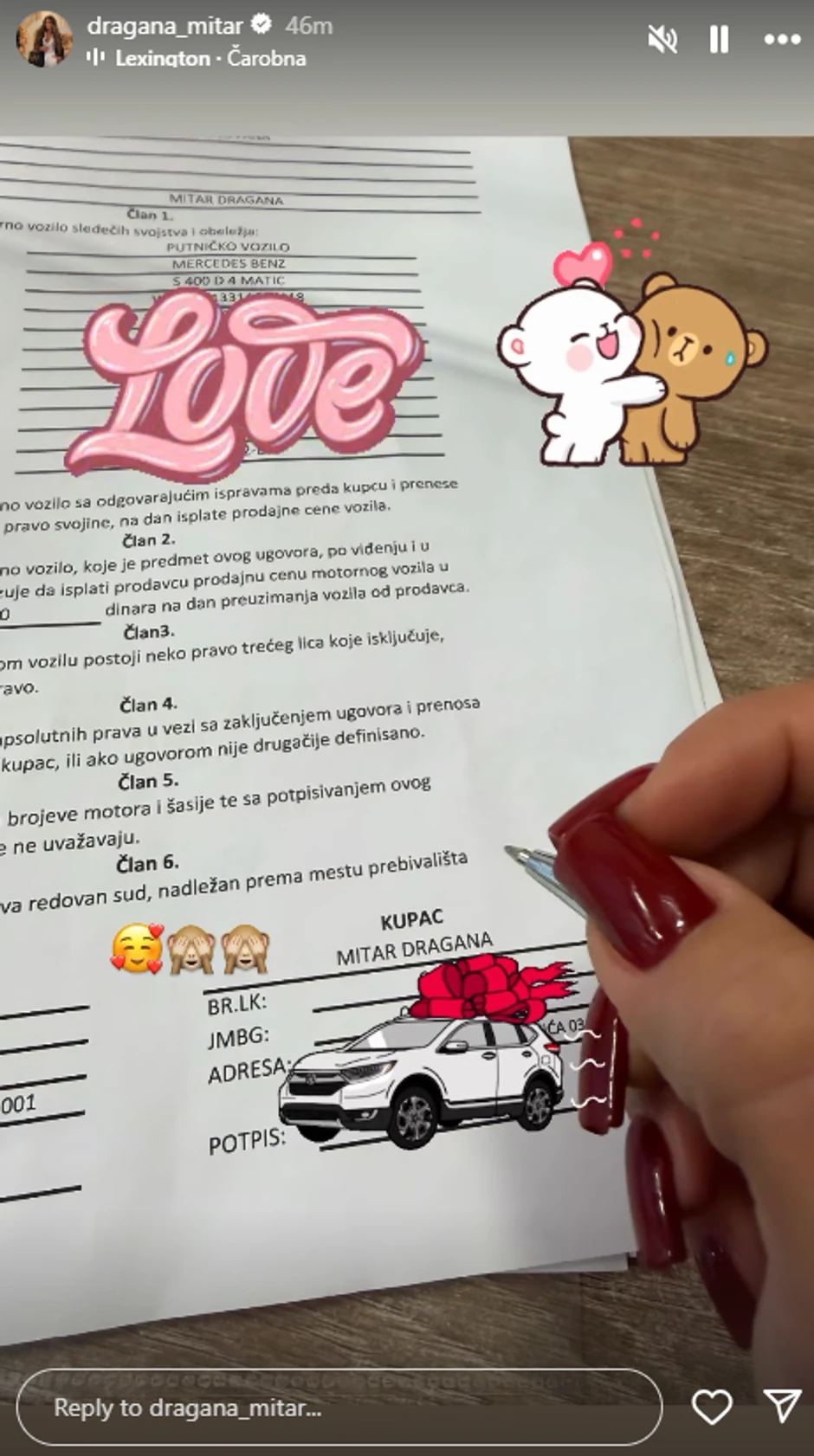 Dragana Mitar objava